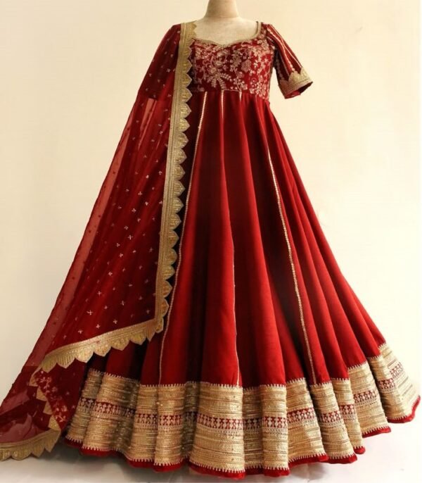 Designer Anarkali Gown with Dupatta