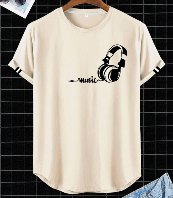 Music-Themed Graphic T-Shirt